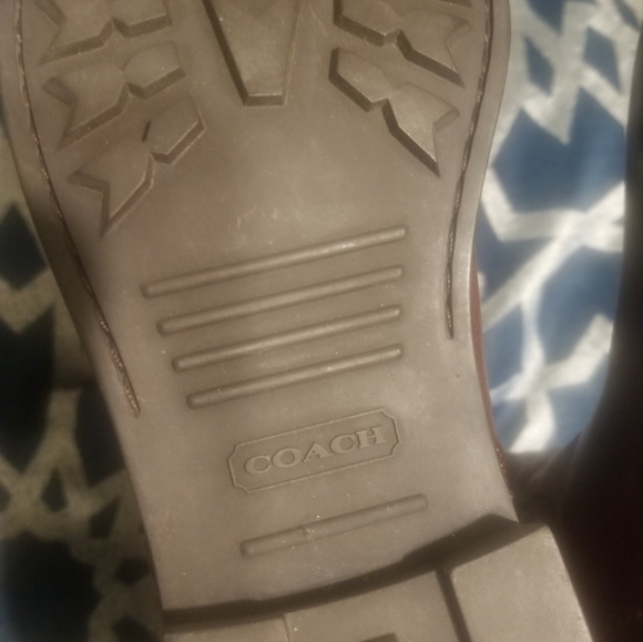 Brown coach boots size 10B - Picture 5 of 6